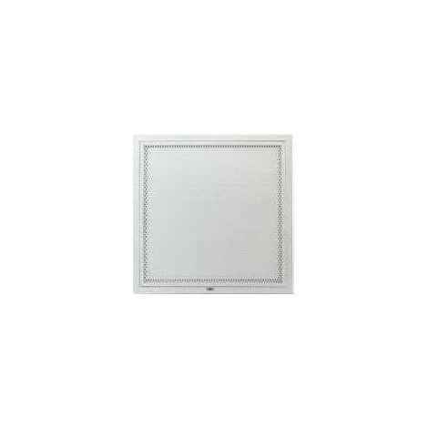 Grille de reprise sans filtre. Montage plafond modulaire. Couleur blanche - GRTP-FP 595/595 - 529340 ATLANTIC - 529340 (1/2)