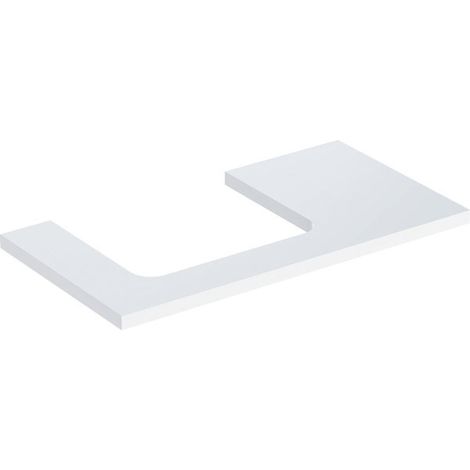 Geberit ONE Plaque de lavabo, découpe à gauche, pour lavabo à (1/2)