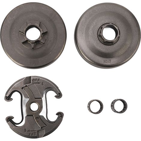 Ensemble Embrayage Tronçonneuse 0.325 7T 537291702 Kit Tambour Roulement Remplacement Pour Husqvarna 455 460 Rancher (1/5)
