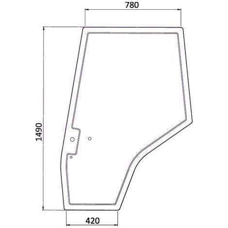 Vitre de porte UNIVERSEL 3907222M1N