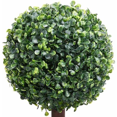 vidaXL Planta de boj artificial forma de bola con maceta verde 118 cm (1/2)