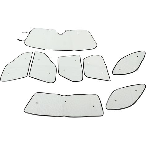 8-teiliges Set Sonnenschutzblenden aus doppellagigem Aluminium und PE-Baumwolle für Land Rover Discovery L462 ab 2017, UV-Schutz, Verdunkelung des Innenraums, Autozubehör. (1/5)