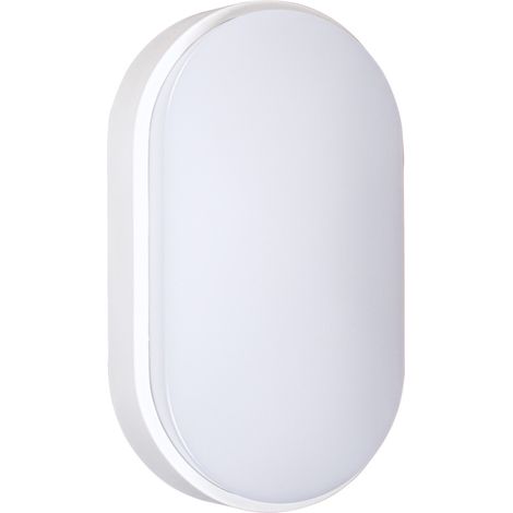 Hublot LED Ovale Blanc, 12W, 1200 lumens, IP65, couleurs réglables 3000/4000/6500K, garantie 5 ans - Tibelec (1/5)
