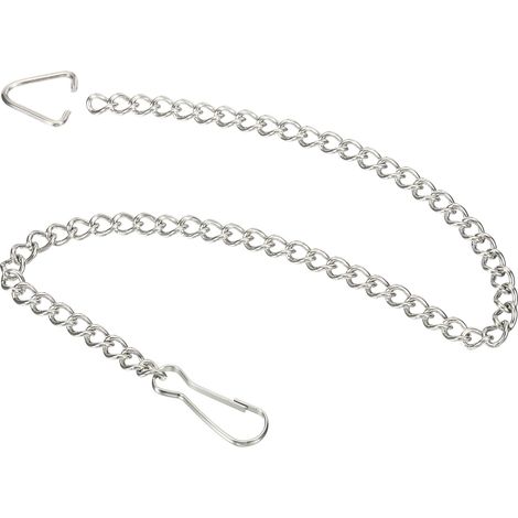 Porte-toilette Kette 30cm WC Spülung Oval Verbindung 304 Edelstahl Paket von 3 (1/5)