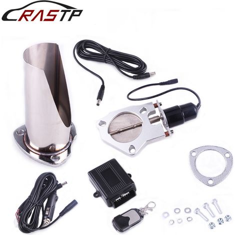 Car exhaust pipe modification tailpipe remote control half set controller 3 inch 76MM 2.5 inch 63MM accessories - 3 inch 76MM (1/4)