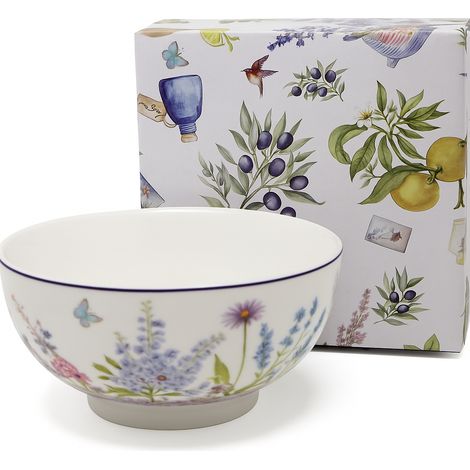 Ciotola in porcellana da 15 cm in un'elegante confezione regalo della collezione Lavender. (1/5)