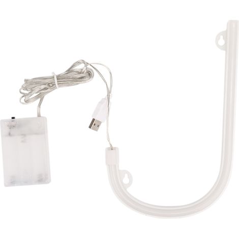Lettre lumineuse LED J pour anniversaire, mariage, fête, chambre, décoration murale (1/5)