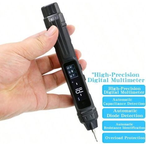 Multimètre de type stylo HYTASI TS20C, identification automatique de la résistance, de la tension, de la diode, de la capacité (1/5)