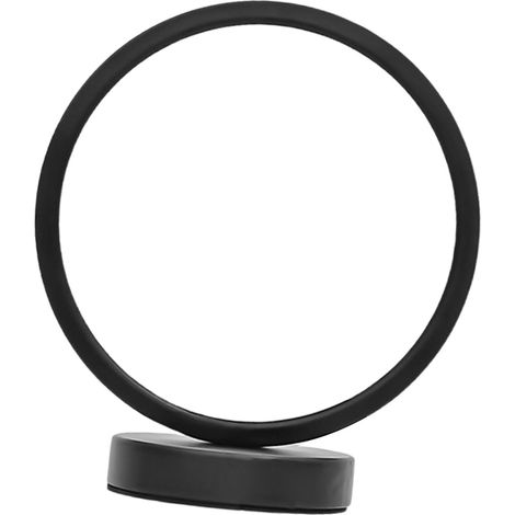 Lampe table ronde déco chevet LED économique protecteur yeux sommeil nuit 3 couleurs noir silicone fer (1/5)