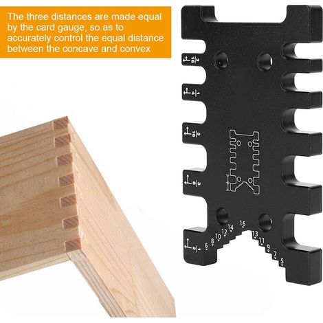 Calibre à tenon pour le travail du bois, outil de mesure, accessoires de mesure pour le travail du bois (1/4)