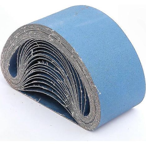 Packung mit 12 Schleifbändern 100 x 610 mm, verschiedene Körnungen 40/60/80/120 für vielseitiges Schleifen (1/4)
