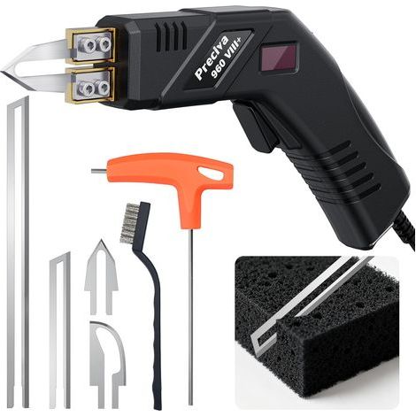 Electric Hot Knife - Digital Display Foam Cutter with 4 Blades, 0-600°C Fast Heating, Thermal Cutting Tools for Polyethylene, Sponge, Rubber, EPE, KT Boards (1/5)