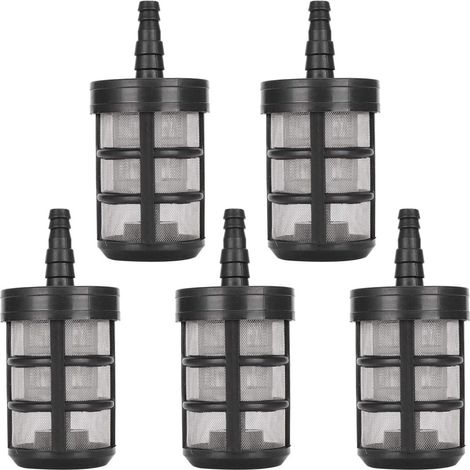 Filtre de Tuyau d'arrosage DBAILY Pompe D'aspiration D'eau Cryptage à Double Couche 5 PCS Acier Inoxydable (1/5)