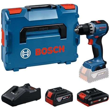 Bosch PRO 18V System Atornillador a batería GSR18V-52 (incl. GBA 18V 2.0Ah, GBA 18V 4.0Ah, GAL 18V-40, L-BOXX)