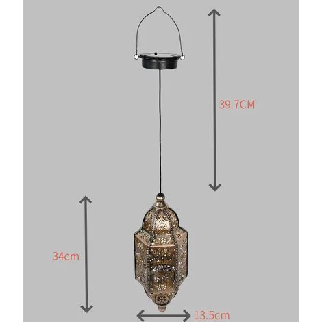 (Baroque rectangulaire) Lanterne de cour de style baroque transfrontalier européen et américain, style baroque solaire, ambiance littéraire de chambre d'hôtes. (1/5)