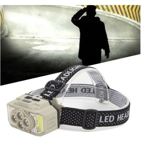 Hochleistungsfähige, leichte LED-Stirnlampe mit COB-LED-Technologie für Camping, Laufen, Radfahren und Angeln, DUBUNS (1/4)