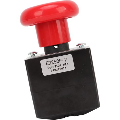 Not-Aus-Schalter aus Metalllegierung, Ersatzknopf für die meisten Gabelstapler, 96 V, 250 A (1/5)