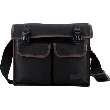 Thick Oxford Cloth Tool Shoulder Bag Organizer with Large Main Compartment and Vertical Pockets for Electrician/Repairman (1/5)