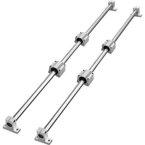 Guide Rail Linéaire SFC20 1200mm – Kit 2 Rails + 4 Chariots SC20 + 4 Supports, pour Machines CNC et Projets DIY (1/5)