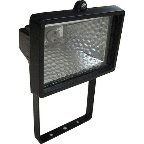 Projecteur extérieur solaire 20W – Halogène noir – Résistant aux intempéries – Pour éclairage jardin et mise en valeur plantes