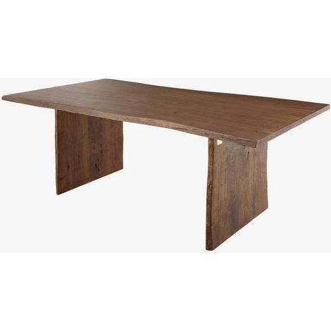 tavolo da pranzo in legno di Acacia 200x100x76 marrone laccato PURE ACACIA 215