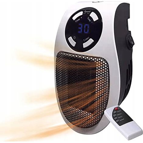 Mini radiateur électrique avec télécommande - une source de chaleur compacte et efficace (1/5)