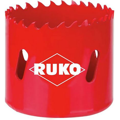 RUKO HSS-Bimetall-Lochsäge Ø 108 mm mit variabler Verzahnung für Präzision.