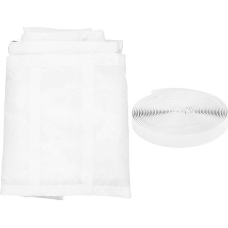 Kit d'étanchéité pour porte coulissante de climatiseur portable, cadre de montage pour fenêtre California (pour meubles rembourrés), dimensions : 90 x 210 cm / 35,43 x 82,68 pouces. (1/5)