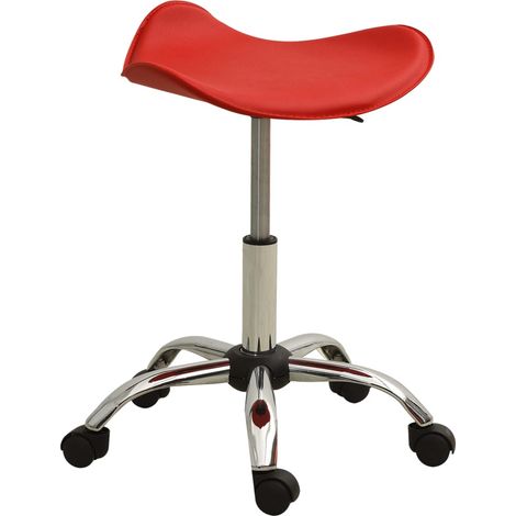Chaise de bureau Rouge Similicuir (1/5)