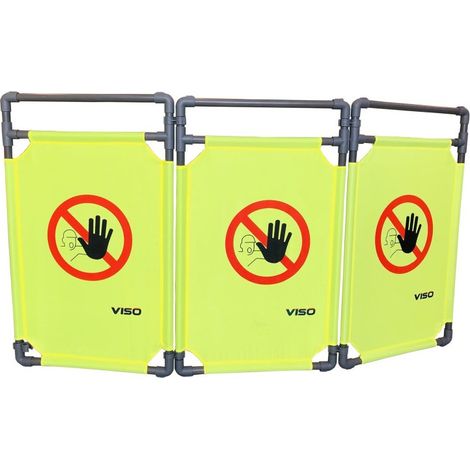 Barrière paravent 3 volets très légère 1700x1000mm VISO TRAVOLITE