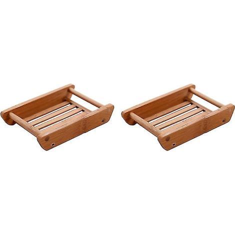 2 Seifenschalen aus Bambus (1/3)