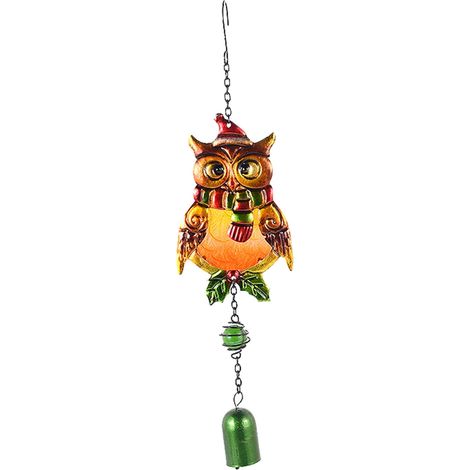 Clochette À Vent En Fer - Décoration De Noël Pour Balcon Jardin Et Extérieur - 39,5 X 12 Cm - 1 Pièce (1/4)