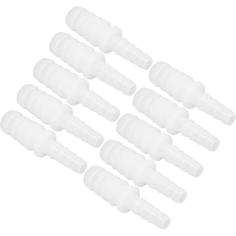 Lot de 10 raccords tuyau PE connecteur tube barbé réducteur droit traversant kit (1/5)