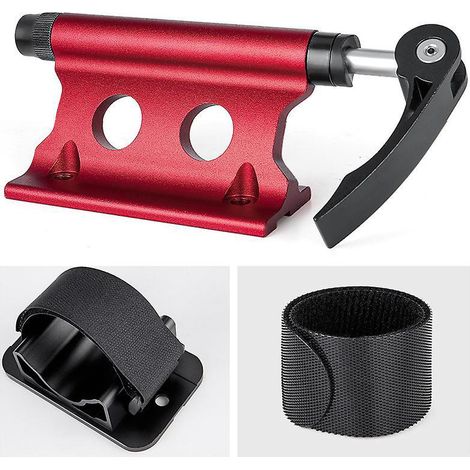 bike Fork Mount Bracket(red), Aluminum Alloy Bike Fork Mount Bracket With Quick Release Stem, Bike Front Fork Fixed Clip Luggage Rack For Trucks A