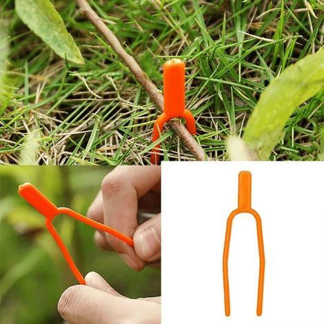 Fourche de Plantation de Fraises 150pcs Fourche agricole pour la Fixation Pince Plante Clip Fixation Montage Outils de Jardin (1/5)