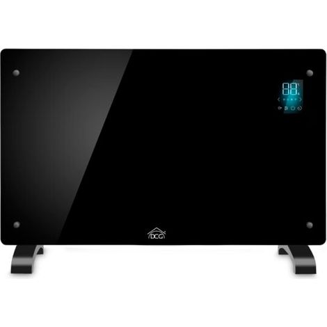 DCG Eltronic TC50TT Pannello Radiante Elettrico Display Touch Pannello in Vetro Temprato Timer