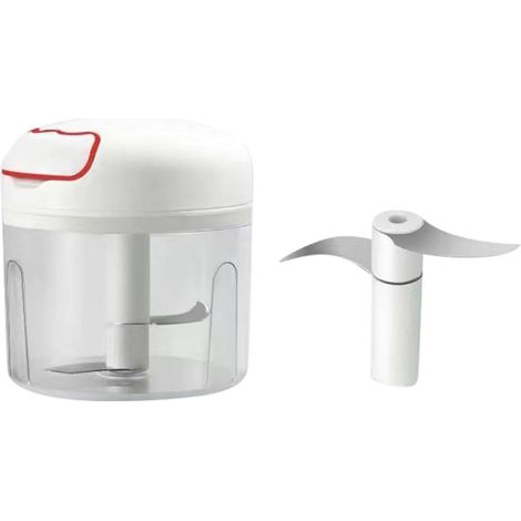 Mini Hachoir Manuel à Ail avec Lames Portable pour Légumes Fruits et Viande Coupe-légumes de Cuisine Facile à Nettoyer (1/5)