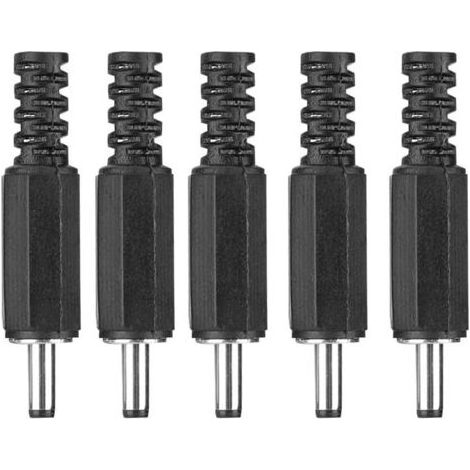 Prise d'alimentation, 5 pièces 1,3 mm x 3,5 mm Prise d'alimentation CC mâle Jack Adaptateur de connecteur coaxial (1/5)