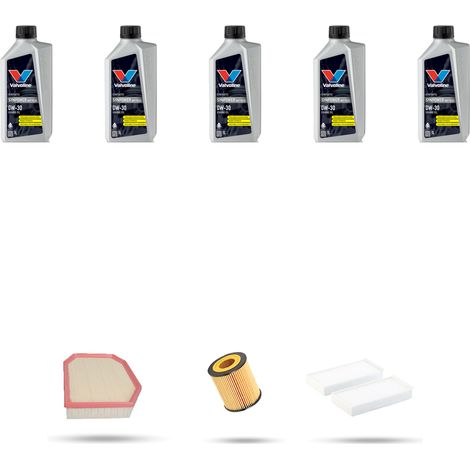 Kit tagliando 3 FILTRI e 5L OLIO compatibile con Bmw x3 (F25) 20ix 135kw dal 2011 al 2017 (1/5)