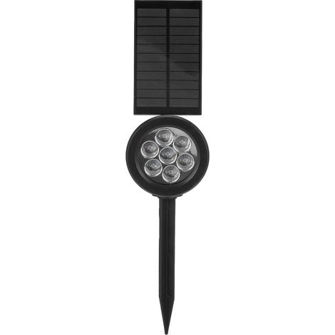 7-Spot Smart LED Solar-Gartenleuchte für den Außenbereich, Rasen- und Landschaftsprojektor, Schwarz/Mehrfarbig (1/5)