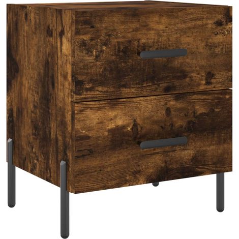 Maison Exclusive - Nachttisch Räuchereiche 40x35x47,5 cm Holzwerk