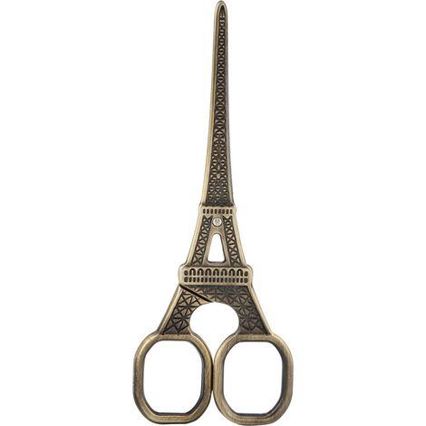 Ciseaux de Couture en Forme de Tour Eiffel pour Broderie et Artisanat DIY (Bronze) (1/5)