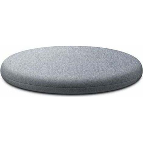 Rundes Kissen aus Memory-Schaum, bequem und atmungsaktiv, waschbarer Teppich für das Schlafzimmer (Hellgrau, 30 cm)