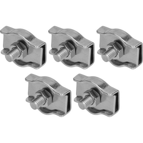 Simplex Wire Rope Clips Stainless Steel Cable Clamps Simple Grip Caliper Single Locking Device5Pcs M10