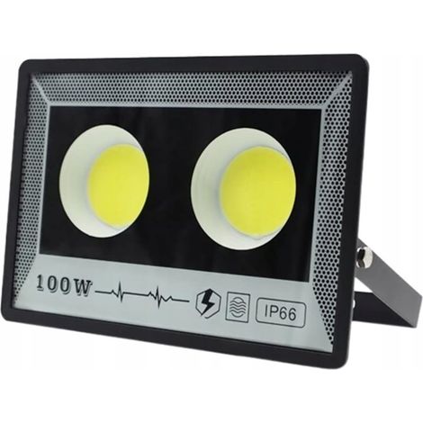 Lampe puissante pour garage, jardin ou façades, 100 W, IP66, diodes COB, durée de vie de plusieurs années (1/5)