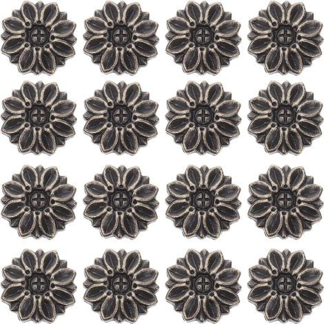 ABOOFAN Lot de 20 plaques fixation en alliage zinc avec motif (1/5)
