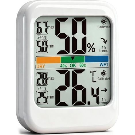 Ynkkvre - Hygrometer - Feuchtigkeitsmesser - Innenthermometer - Digitale Wetterstation - Innenbereich (1/5)