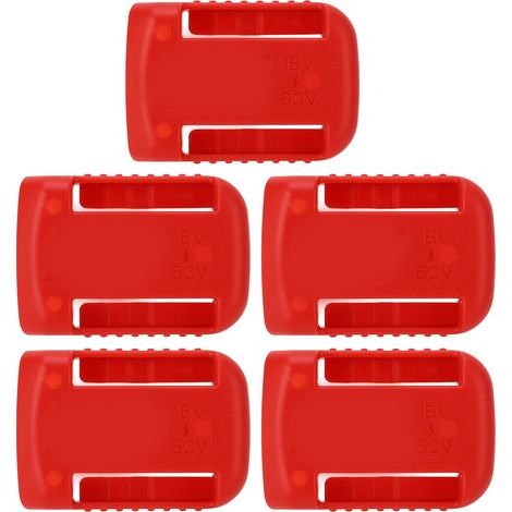 5er-Set Lithium-Batteriehalterungen aus stabilem ABS-Kunststoff in Standardgröße für DCB140, DCB141 und DCB142 (1/5)