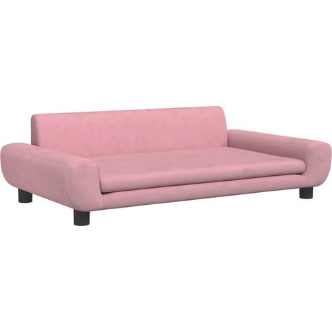 vidaXL Kindersofa Rosa 100x54x33 cm Samt (1/5)