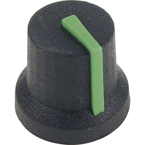 Tête de bouton rotatif Cliff CL170847CR noir, vert (Ø x H) 16.8 mm x 14.5 mm 1 pc(s) D71484
